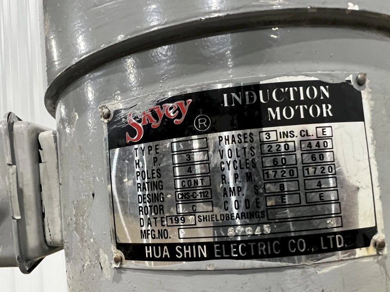 2 HP ACRA MODEL #AM-2V VERTICAL KNEE MILL: STOCK # 4141