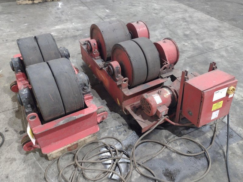 60 TON WELDWIRE MODEL #WWRD/WWRI-30 POWERED TANK TURNING ROLL SET, DRIVE &amp; IDLER : YOBRO #25738