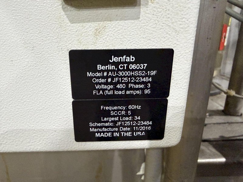 2018 JENFAB STAINLESS MODEL #LJ 19" ROTARY DRUM WASH / RINSE / DRAY PARTS WASHER SYSTEM: YOBRO #24681