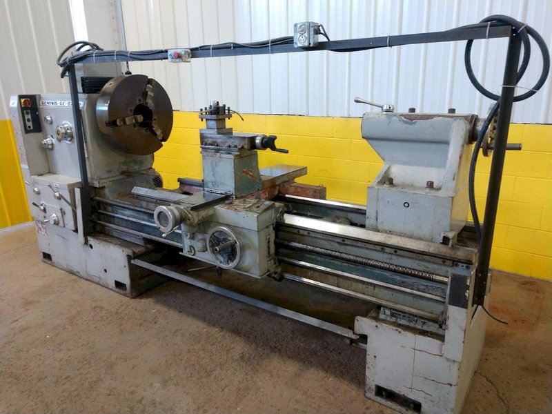 40" X 72" GEMINIS MODEL G-870 GAP BED ENGINE LATHE, 3.25" HOLE: STOCK #12535