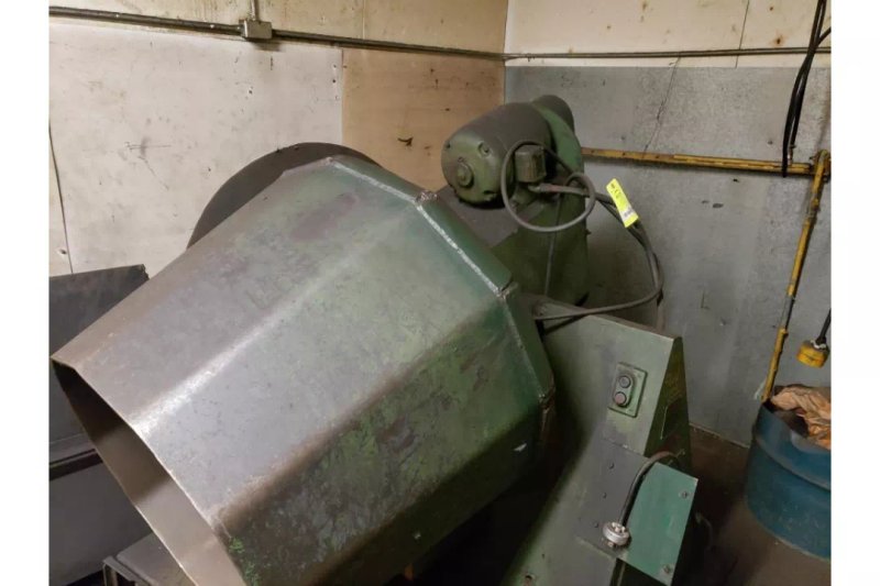 BAIRD MODEL 2-H ROTARY DRUM BARRELL TUMBLER WITH DUMP OUT TABLE: YOBRO #26386