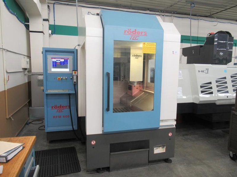 Roeders TEC RFM 600 High Speed CNC Vertical Machining Center, Roeders CNC Control, 42K RPM, 18 ATC, Probing- Auction Item