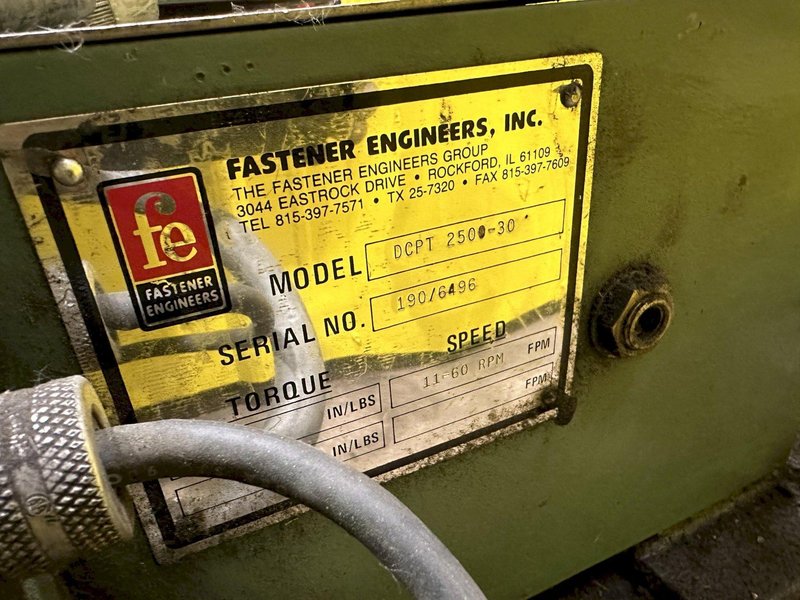 2500 lBS X 30" FASTENER ENGINEERS WIRE POWER UNCOILER: STOCK #18760