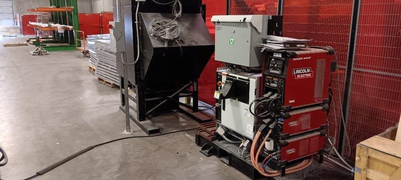 Lincoln Electric Power Wave R450 Robotic Welder, 2020 – ABB IRB 2600 Robot, Lincoln 4R220 Wire Feeder