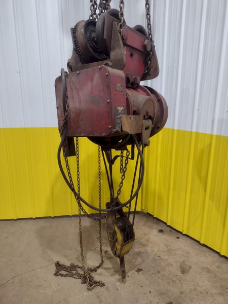 5 TON 10,000 LBS BOBCAT POWER CABLE HOIST WITH TROLLEY: STOCK #18936