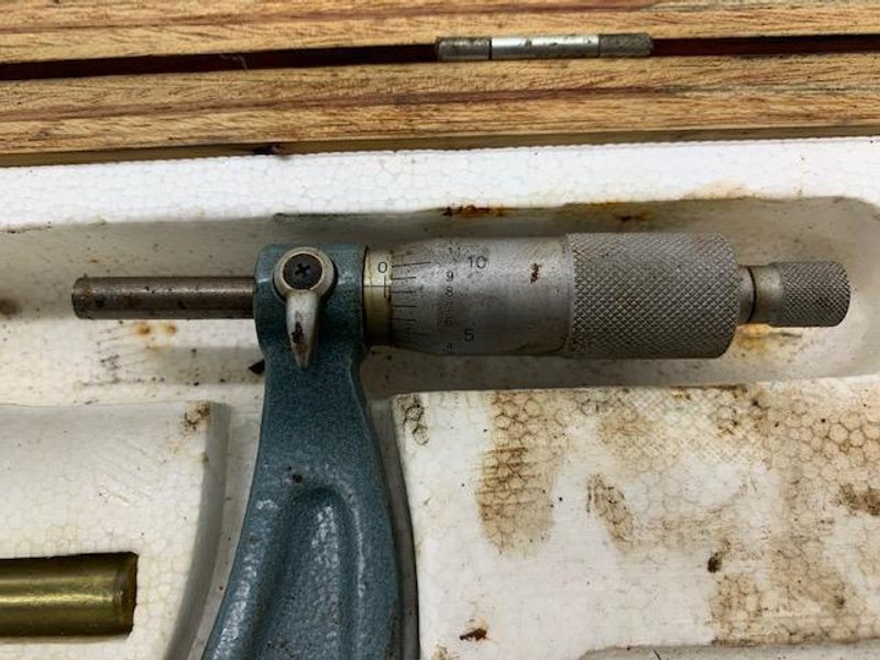 7-8” MITUTOYO  MICROMETER .001” WITH TOOL CASE: STOCK #15270