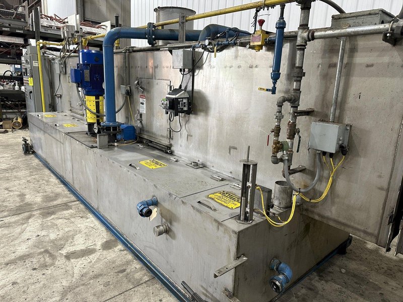 18" X 15" H X 4 STAGE CONTINENTAL EQUIPMENT CORP GAS HEAT STAINLESS STEEL CONVEYOR WASHER, NEW IN 2010: STOCK #21908