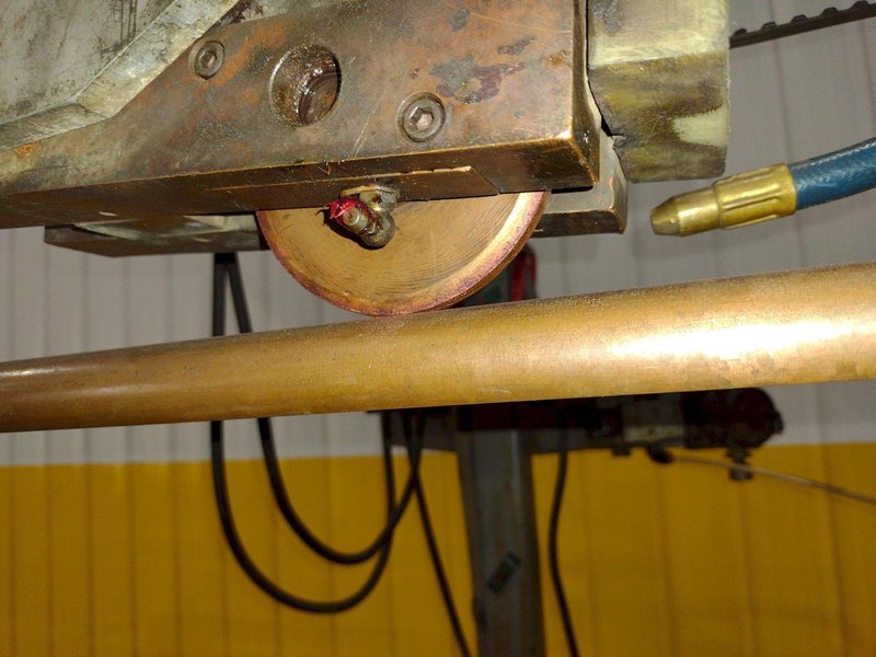 48" LONGUTUDINAL SEAM WELDER WITH ROMAN WELDER &amp; ENTRON CONTROLS: STOCK #21743