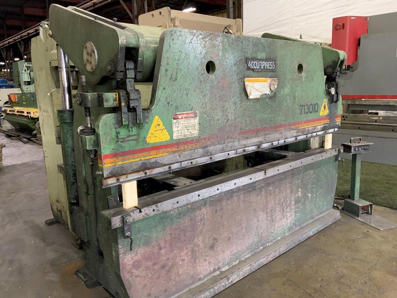 130 TON X 10' ACCURPRESS MDL 713010 HYDRAULIC PRESS BRAKE: STOCK #81217
