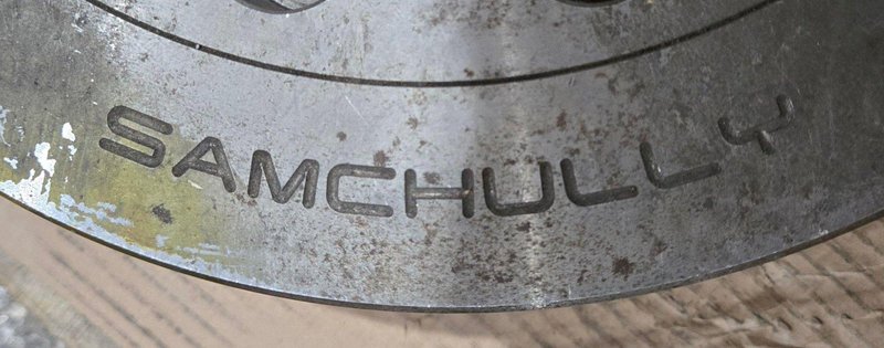 SAMCHULLY HC‑15D 15″ 3‑Jaw Self‑Centering Lathe Chuck USED
