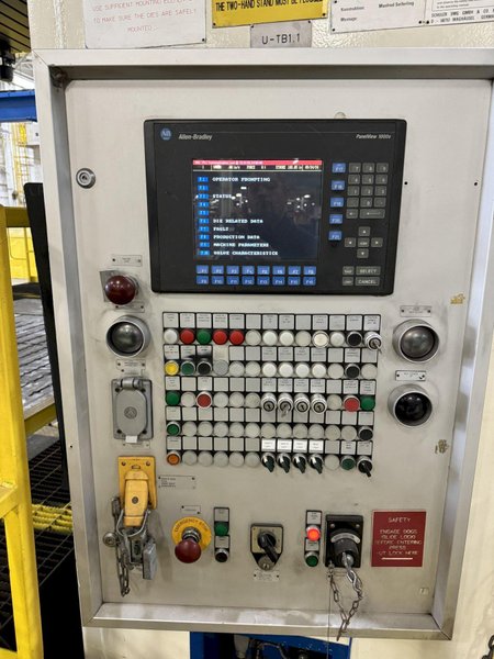 2500 TON SCHULER SMG HZPU-T-2250-4600/2450 HYDRAULIC PRESS. STOCK # 0902224