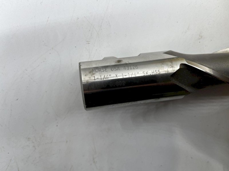 1-1/4” x 1-1/4” MORSE HSS LEAD 6.802 END MILL STOCK #15725