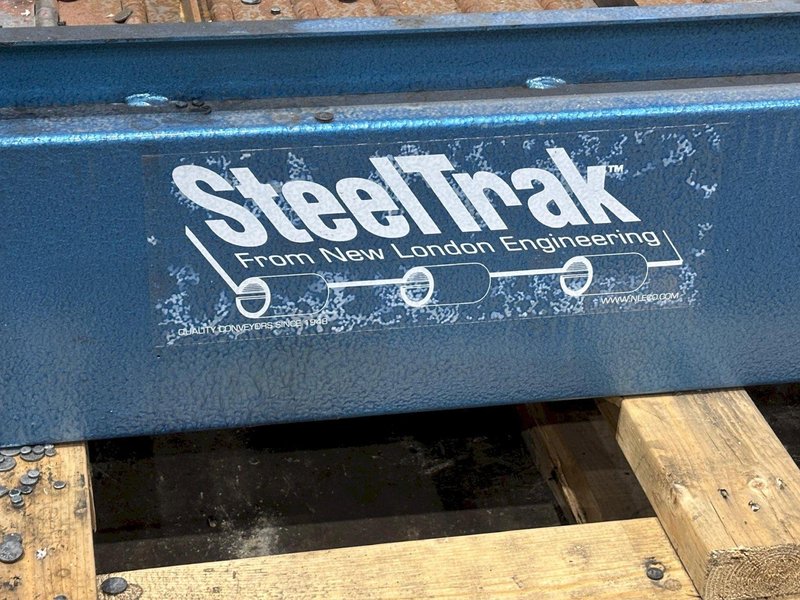 18" WIDE x 96" LONG STEELTRAK MODEL #T2-721-18" FLUTED BELT PARTS CONVEYOR, NEW 2021: YOBRO #24475