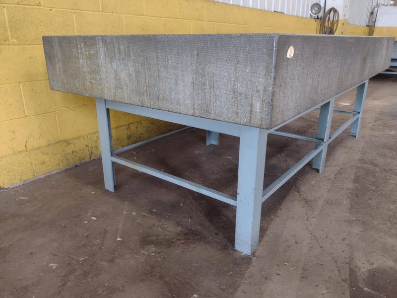 8' X 4' X 10" CHALLENGE PRECISION LAYOUT INSPECTION GRANITE TABLE: STOCK #23807