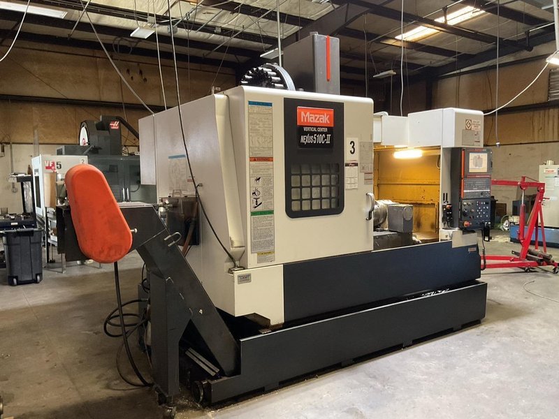 Mazak VCN 510C-II CNC Vertical Machining Center, 2007 – 4th Axis Rotary, Renishaw Probing