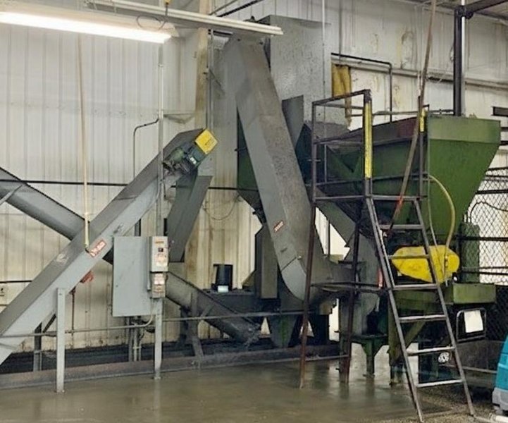 Prab Chip Processing System with Crusher, Wringer and Separator