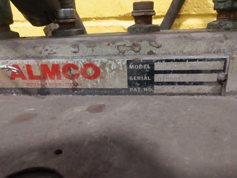 9 CU FT ALMCO MODEL OR-10VHE ROTARY VIBRATORY FINISHER