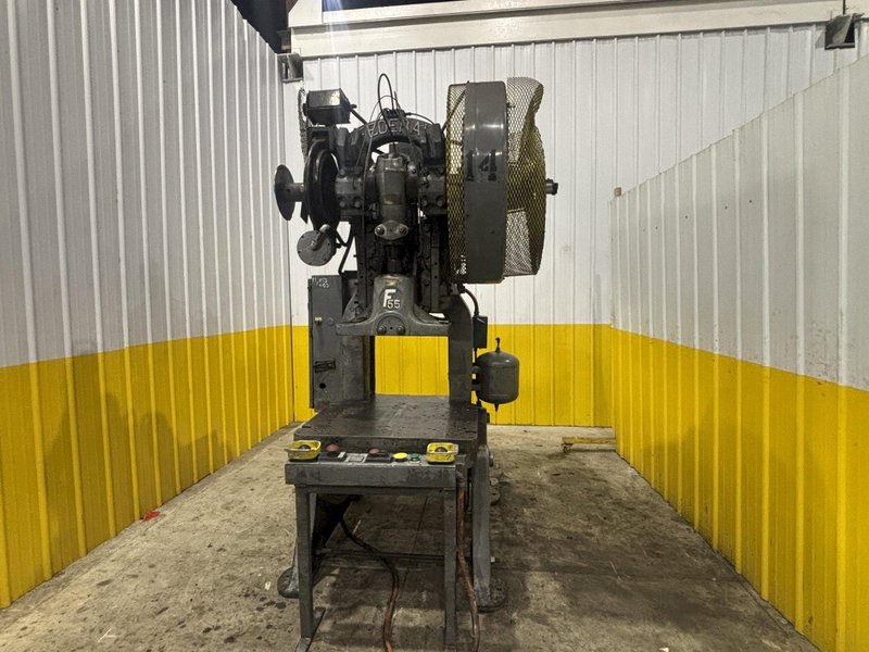 60 TON FEDERAL MODEL #55 OBI FLYWHEEL STAMPING PRESS 6" STROKE: STOCK #23255
