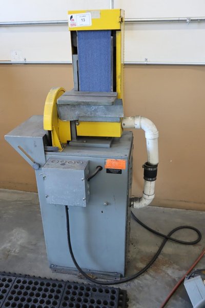 Kalamazoo Combination Belt and Disc Grinder, 12" Disk, 6" Belt w Metal Stand Work Tables- Auction Item
