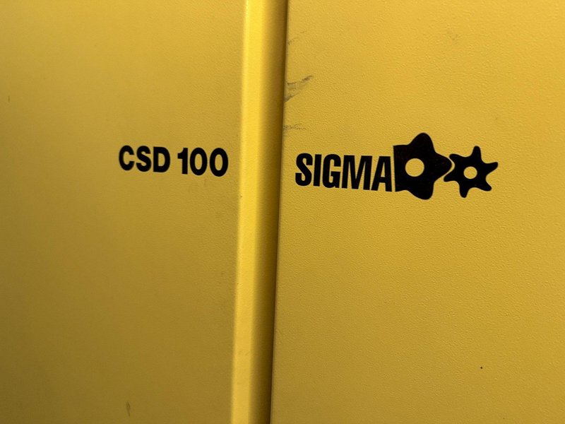2018 Kaeser model CSD 100 sigma air cooled air compressor s/n 1289, 100 hp, 494 cfm, 11,545 run hours, 8,351 load hours