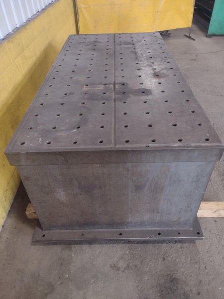 48" x 96" x 36"H INTERLAKE DRILLED &amp; TAPPED SET-UP / RISER TABLE: STOCK #16476