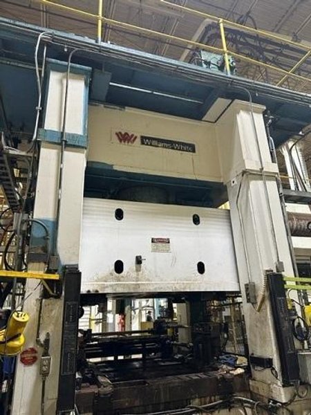 600 TON WILLIAMS &amp; WHITE HYDRAULIC PRESS