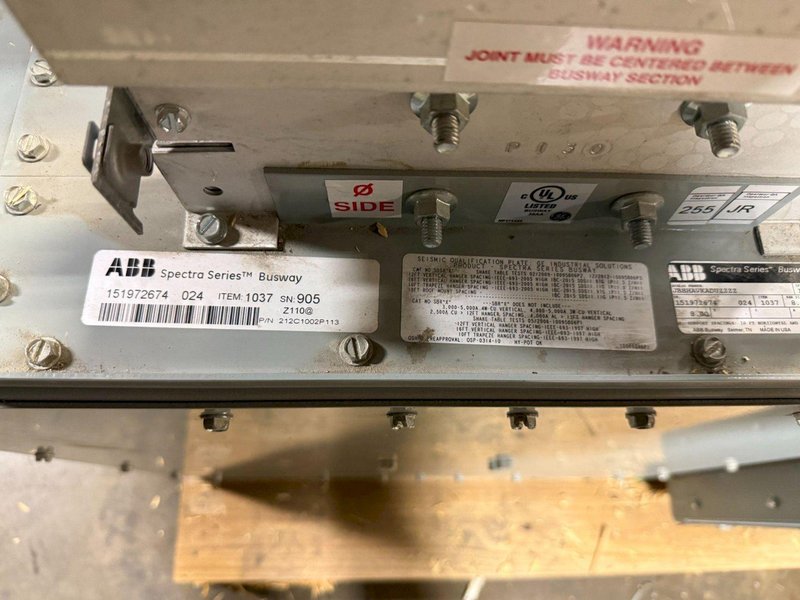 ABB 2500A Spectra Series Copper End Tap Box INDR, 600V, 3PH, 3WG NEW