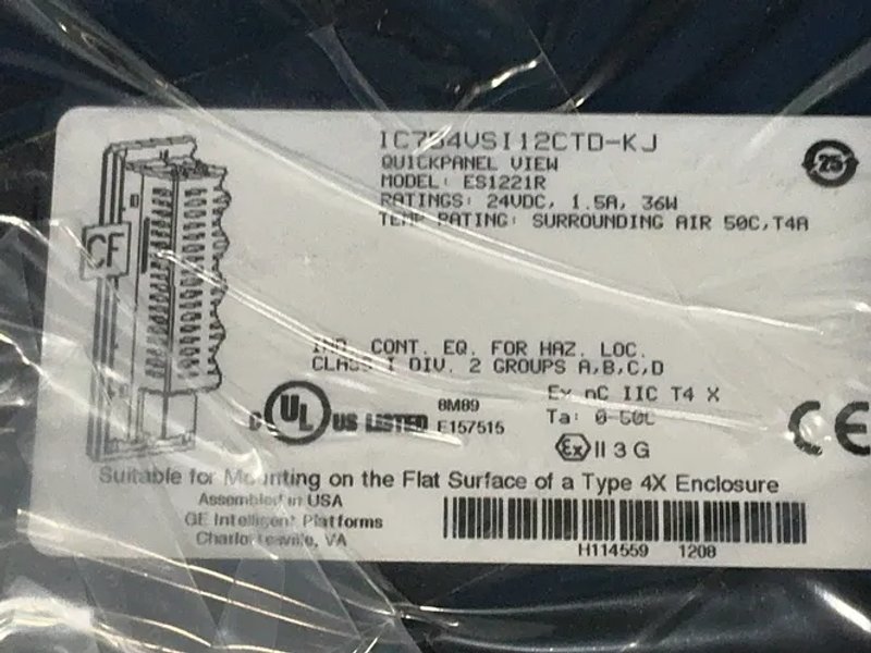 General Electric Quickpanel Operator Panel - Ic754vsi12ctd-kj
