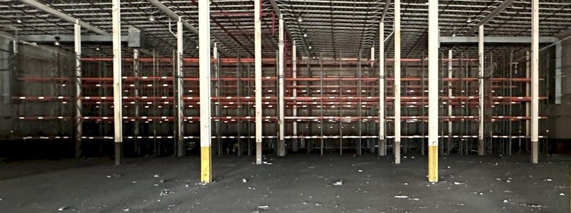 28" DEEP X 20' HIGH PALLET RACKING: CONSISTING OF 131 UPRIGHTS, 339 X 108" BEAMS, 508 X 54" BEAMS: STOCK #20779