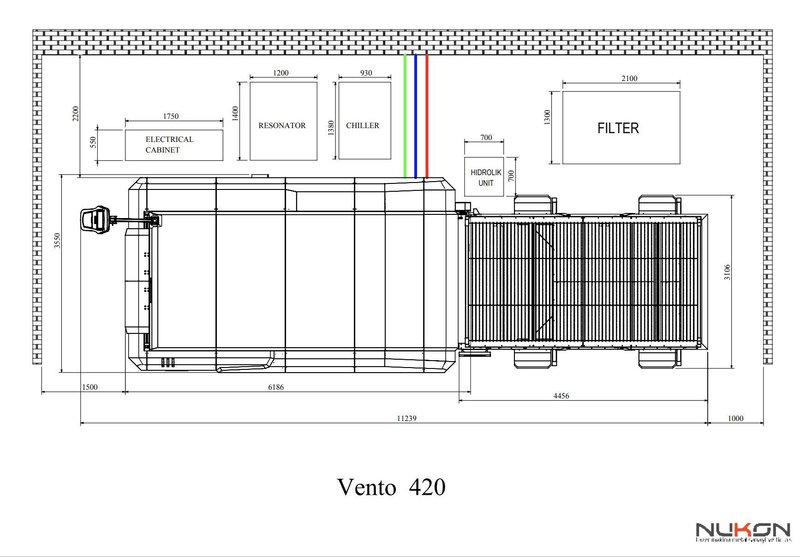 Nukon Vento 420 6KW Fiber Laser