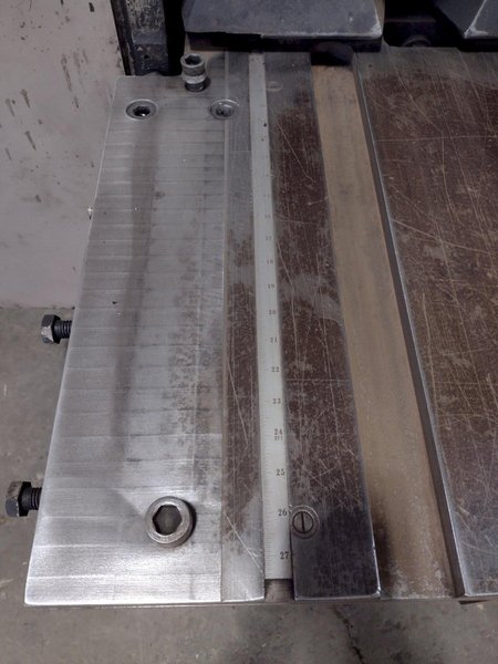 12' X 1/4" CINCINNATI NO. 2500X12 HYDRAULIC POWER SQUARING SHEAR. STOCK # 1006725