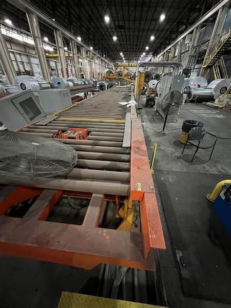72" x 10,000 LB Banding Line With 5 Ton Monorail System STOCK #3044