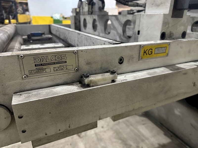 30" x 14 GA DALCOS MODEL #PXN-800 AUTOMATIC COIL HYDRAULIC PUNCHING MACHINE: STOCK #20332