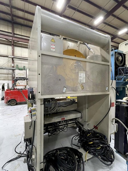 160 ton Aida (Metric) Used Metal Stamping Press Model# NC2-160 (1) Double Crank Gap Press For Sale, Year 1995
