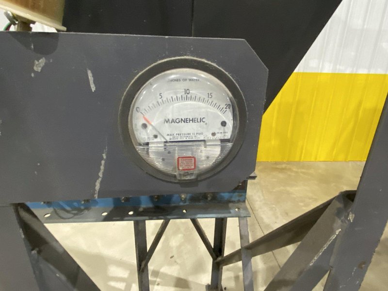 10 HP X 36" X 13"  ROSLER MODEL #JDBC-11/2 CONTINUOUS BARRELL BLASTING / AUTOMATIC PARTS DEBURRING MACHINE: STOCK #19436