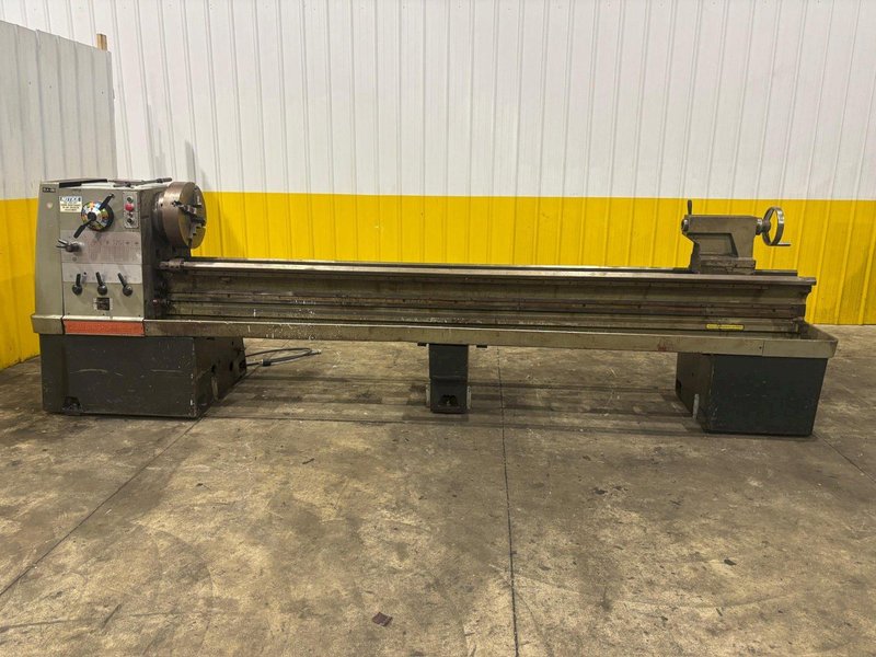 21" X 126" CLAUSING COLCHESTER MODEL #21 ENGINE LATHE, NO CARRIAGE: YOBRO #24424