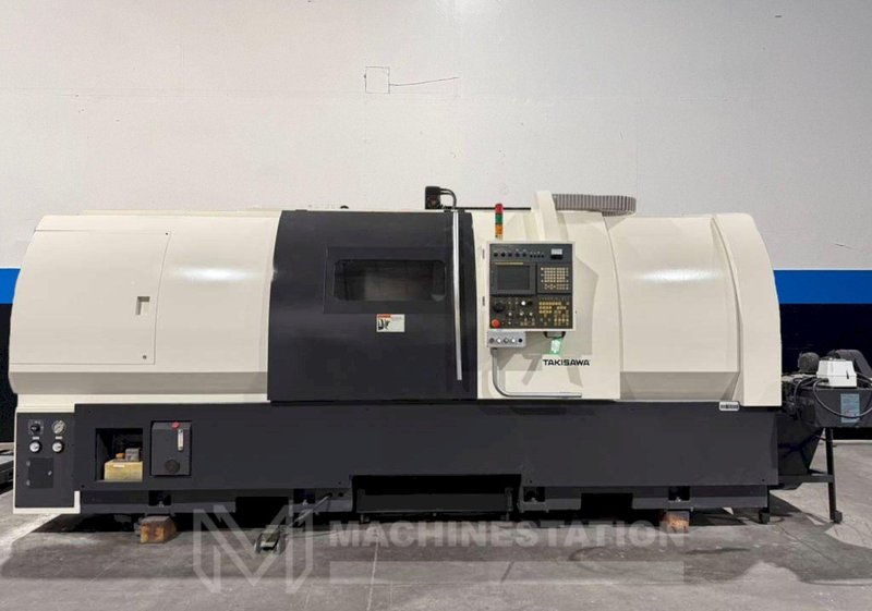 Takisawa EX-122 CNC Turning Center – 21″ Chuck, 7.87″ Big Bore, Long Bed Lathe