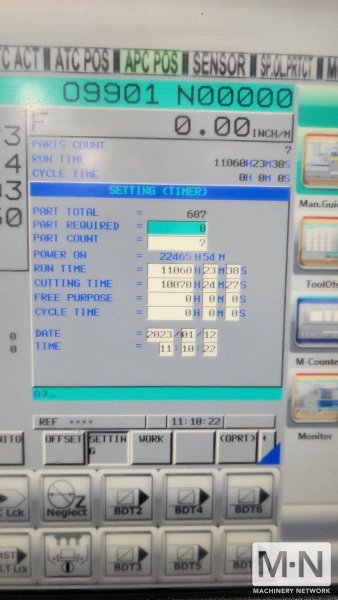 Matsuura H.Plus-500 PC2 CNC Horizontal Machining Center, 2015
