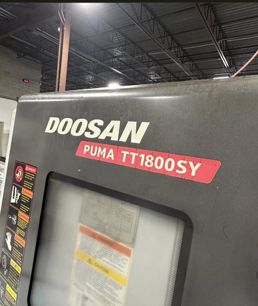 2008 Doosan Puma TT1800SY Used Twin Spindle Twin Turret CNC Lathe For Sale