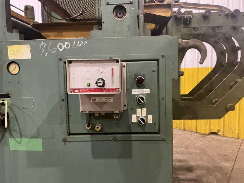 36" WIDE LITTELL VARIABLE SPEED FEEDER / TENSION STAND WITH ENTRY &amp; EXIT PINCH ROLLS: YOBRO #26036