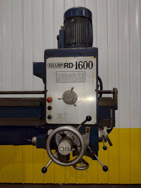 5' x 13" SHARP MODEL #RD-1600 RADIAL ARM DRILL: STOCK #18542