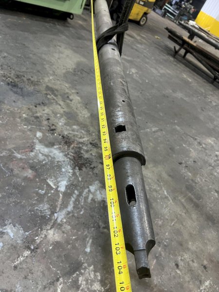 4" DIAMETER X 105" LONG BORING BAR WITH MORSE TAPER: STOCK #20650