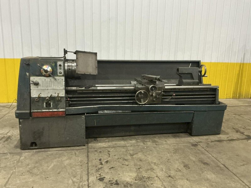 21" X 84" CLAUSING MODEL #21 ENGINE LATHE METRIC &amp; 3.5" HOLE: YOBRO #25140