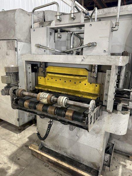 30" x 14 GA DALCOS MODEL #PXN-800 AUTOMATIC COIL HYDRAULIC PUNCHING MACHINE: STOCK #20332