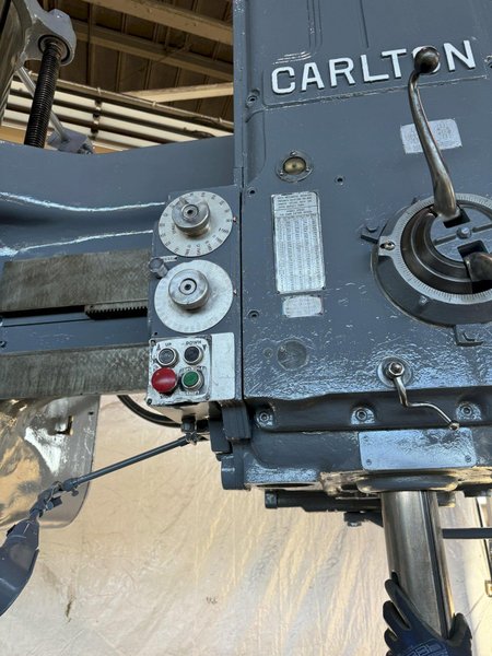 10' X 22" CARLTON 5A RADIAL ARM DRILL. STOCK # 0894024