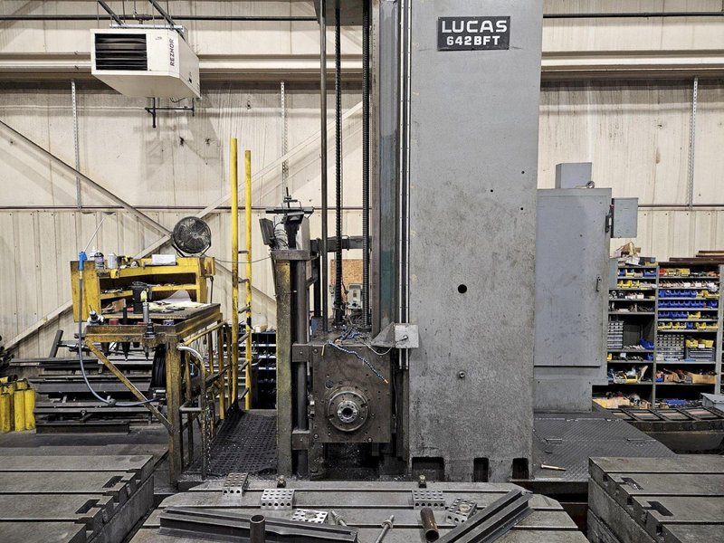 Lucas 642BFT Floor Type Horizontal Boring Mill, 1973 – 4th Axis Rotary Table