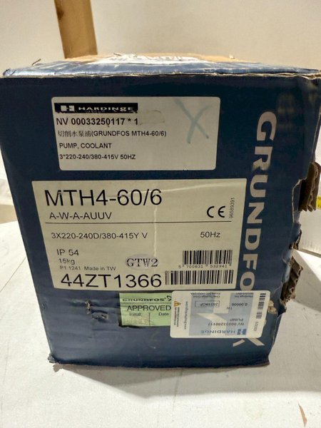 GRUNDFOS MTH4-60/6 A-W-A-AUUV IMMERSIBLE PUMP NEW IN BOX