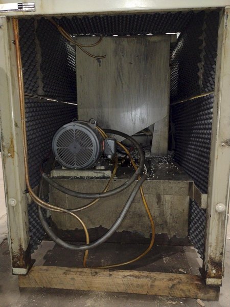 60" X 8 CU FT ALMCO MODEL V8-S TUB TYPE VIBRATORY DEBURRING FINISHING SYSTEM: STOCK #18832