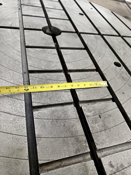 60" T-SLOTTED ROUND RISER PLATE. STOCK #0430526