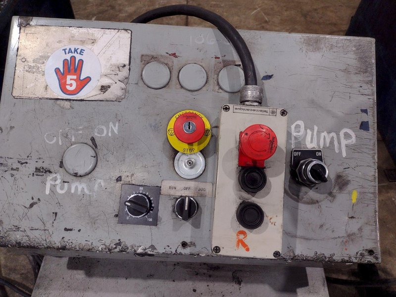 20 TON AIRAM PNEUMATIC 4 POST CUTOFF PRESS: YOBRO #24842